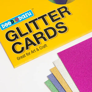 Glitter cardstock sheets for dazzling handmade creations