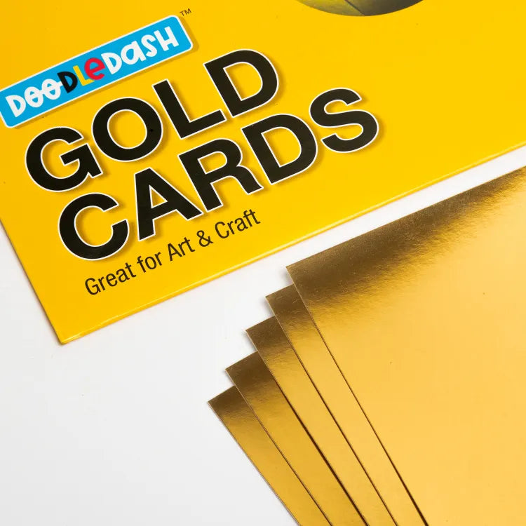 Gold-edged blank cards perfect for personalized artistic touches