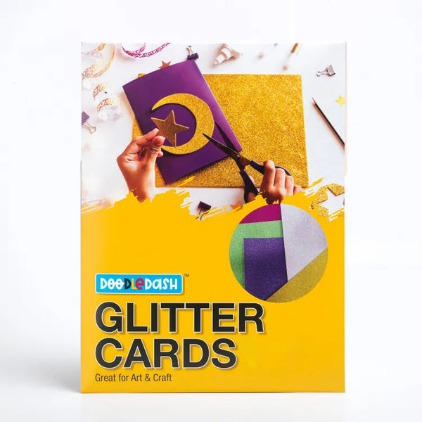 Premium glitter cardstock for vibrant arts and crafts projects