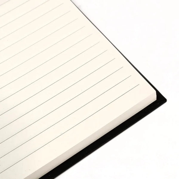 High-quality paper in A5 hardback notebook