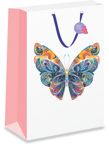 butterfly gift bags paper